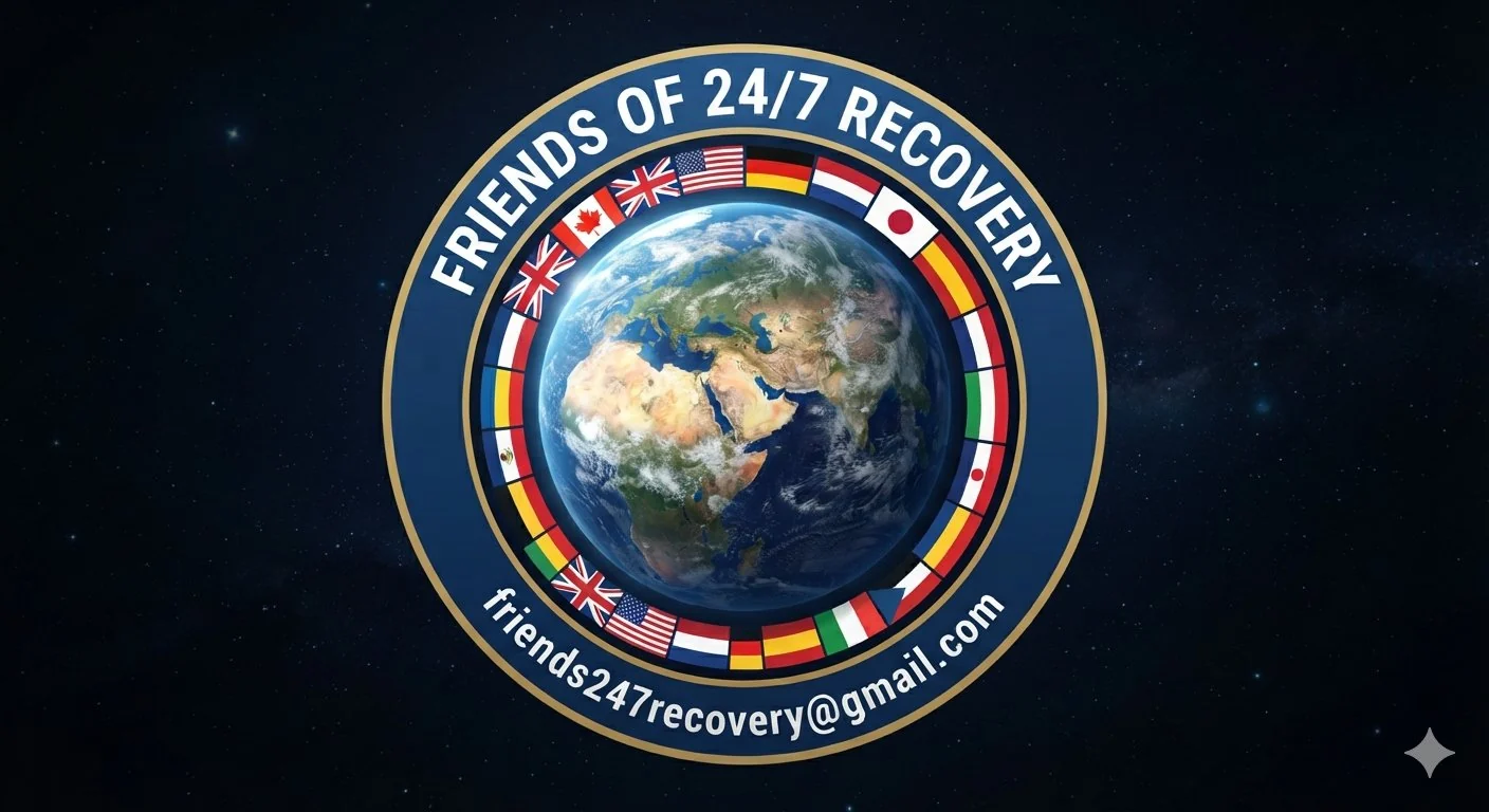 Friends of 24/7 Recovery nonprofit organization supporting the online marathon meeting